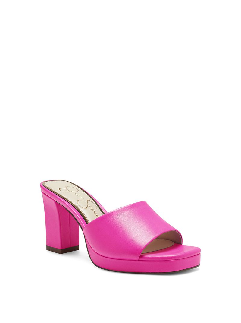 Women's Jessica Simpson Elyzza Slides Pink | KTVQX-2315