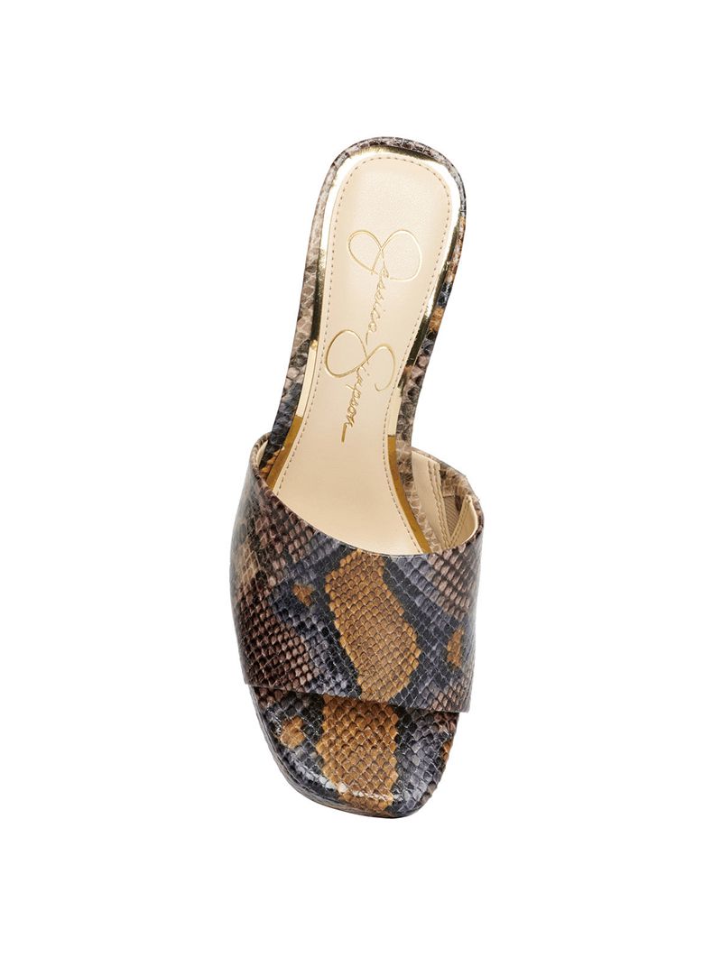 Women's Jessica Simpson Elyzza Slides Snake | CWJDY-1839