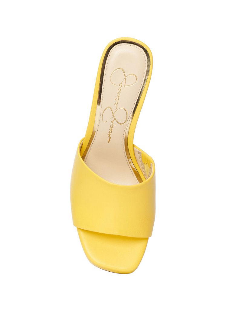 Women's Jessica Simpson Elyzza Slides Yellow | VNXLQ-3859