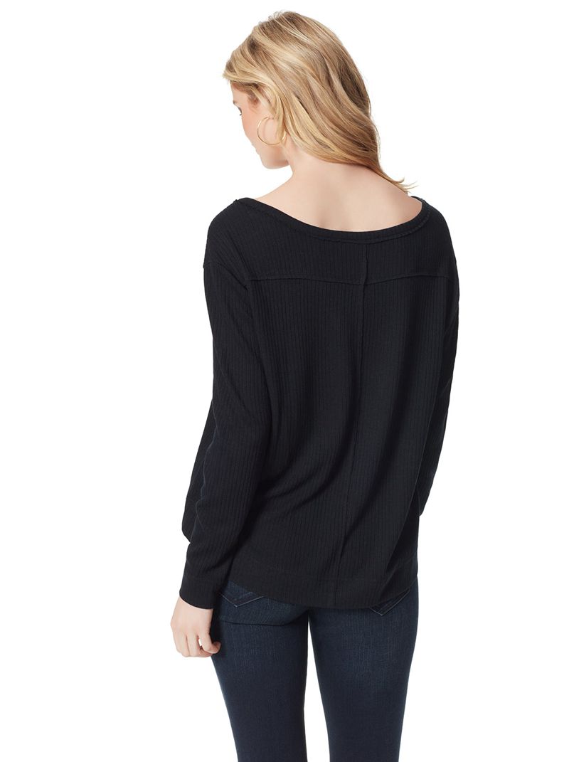 Women's Jessica Simpson Esma Tops Black | KHECR-6793