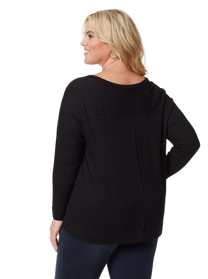 Women's Jessica Simpson Esma Tops Black | KHECR-6793