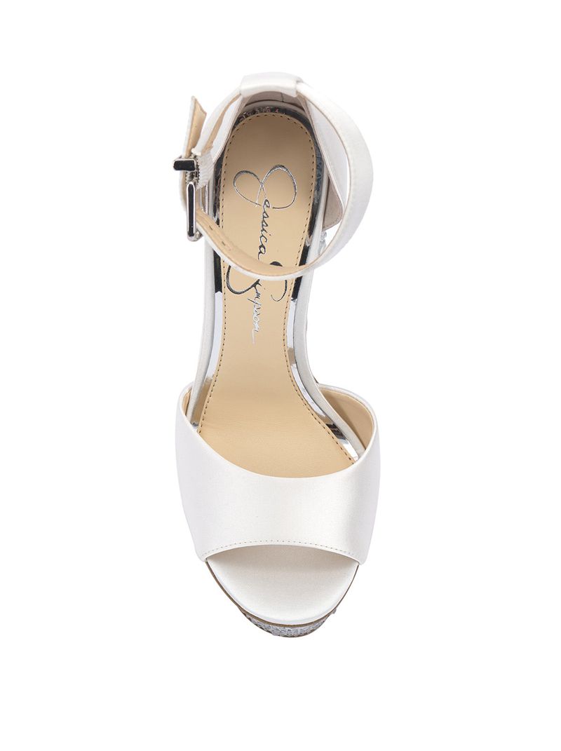 Women's Jessica Simpson Everyn Platform Shoes White | GFCUN-7053