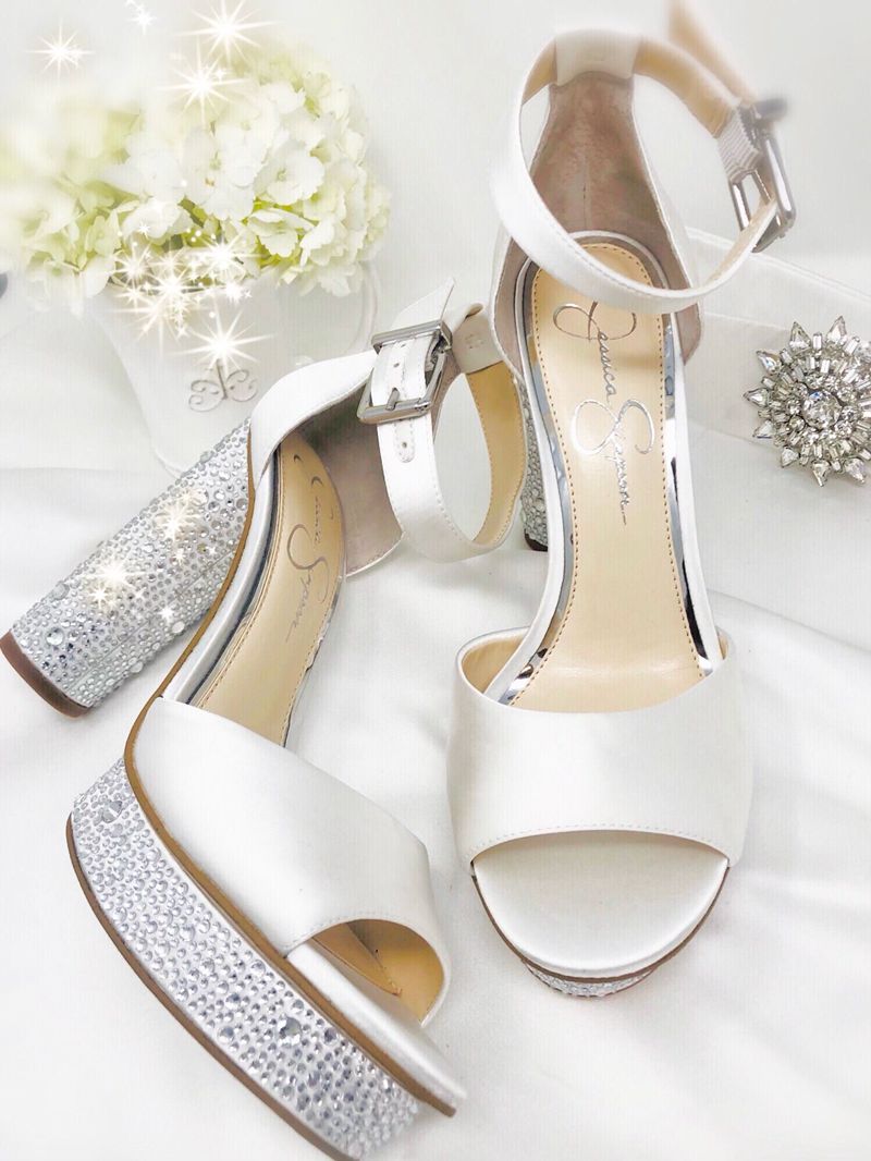 Women's Jessica Simpson Everyn Pumps White | VRGQE-4089