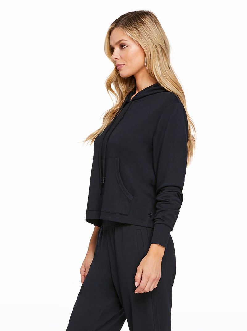 Women's Jessica Simpson Fisher Crop Loungewear Black | HGWBR-0615