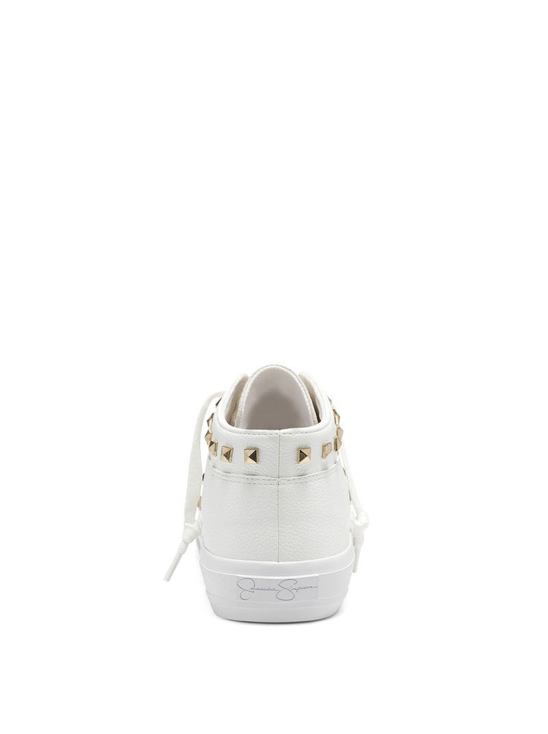 Women's Jessica Simpson Folliah Casual Flat Shoes White | UVBEK-4219