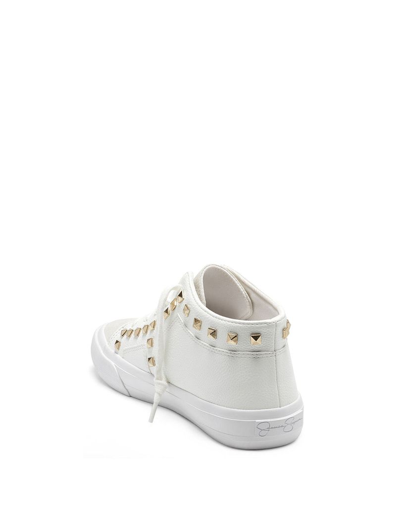 Women's Jessica Simpson Folliah Casual Flat Shoes White | UVBEK-4219