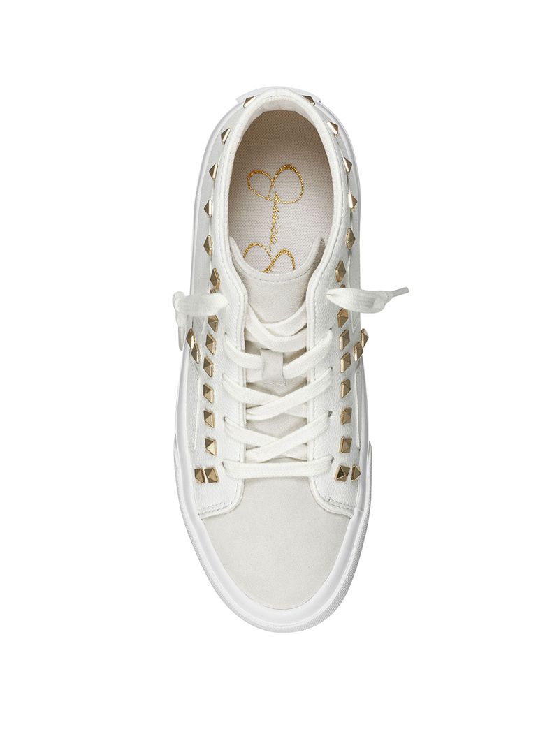 Women's Jessica Simpson Folliah Casual Sneakers White | JANOX-3416