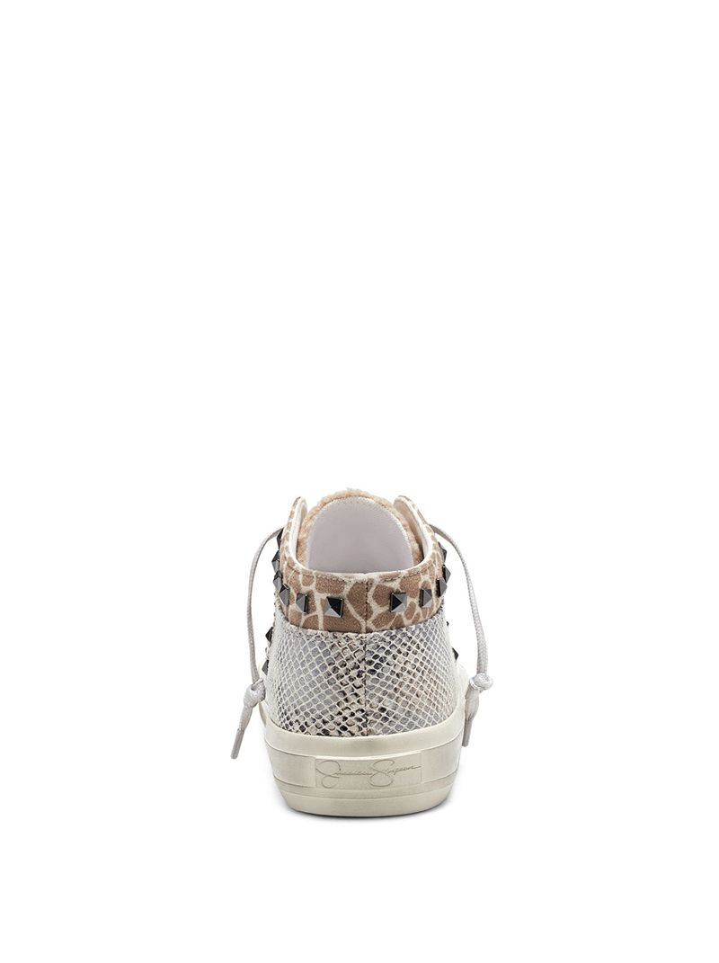 Women's Jessica Simpson Folliah Casual Sneakers Dark Beige | PTGQF-1294