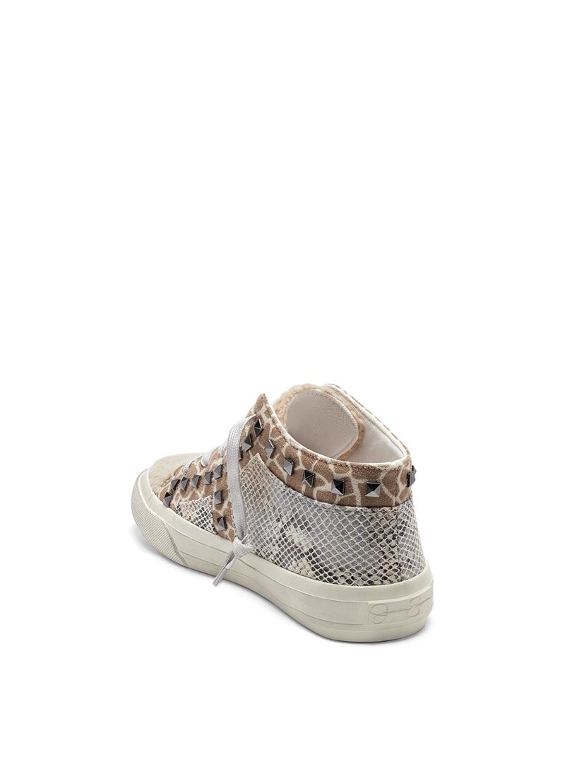 Women's Jessica Simpson Folliah Casual Sneakers Dark Beige | PTGQF-1294