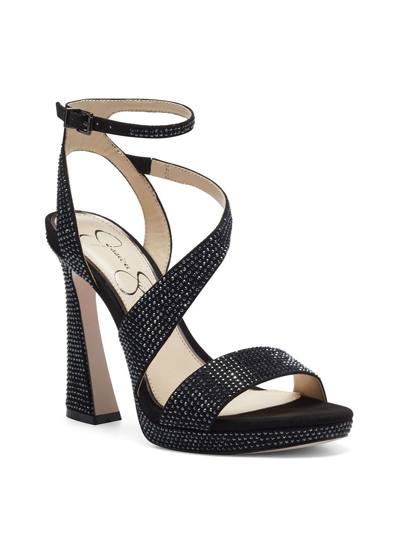 Women's Jessica Simpson Friso Sandals Black | ZVJOD-0148