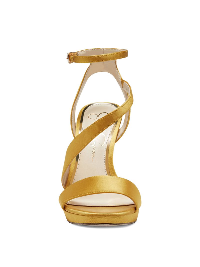 Women's Jessica Simpson Friso Sandals Gold | QFUYC-4596