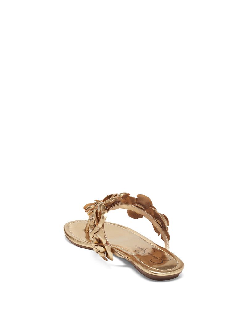 Women's Jessica Simpson G Flat Shoes Light Gold | KZAIB-4731