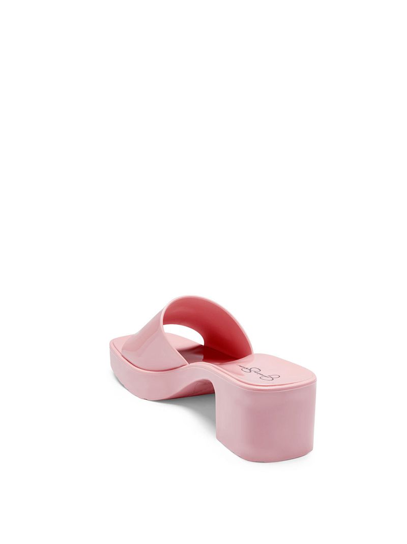 Women's Jessica Simpson Gavena Slides Pink | EUWHY-6523