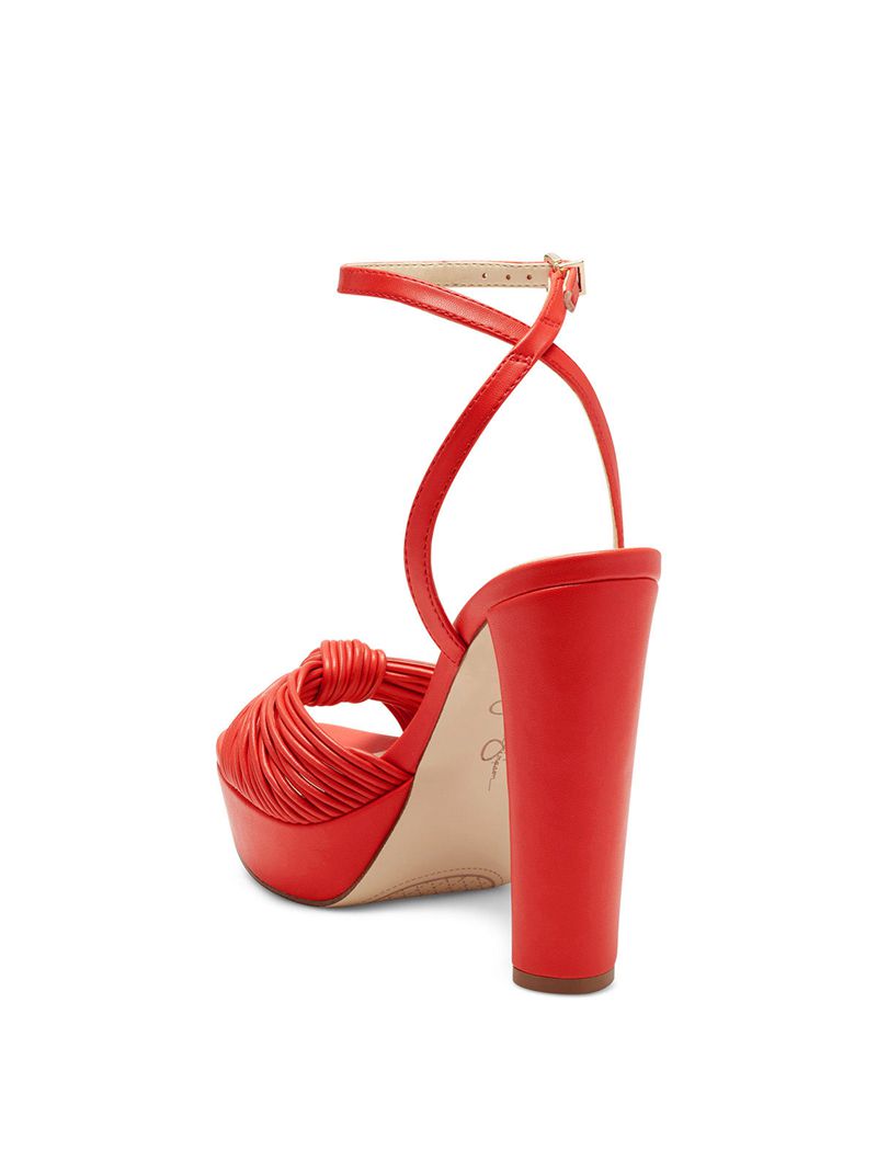 Women's Jessica Simpson Immie Sandals Red | YHUEG-2906