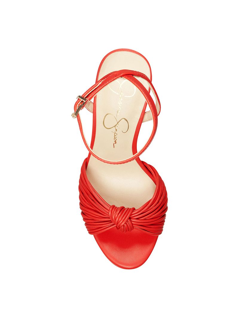 Women's Jessica Simpson Immie Sandals Red | YHUEG-2906