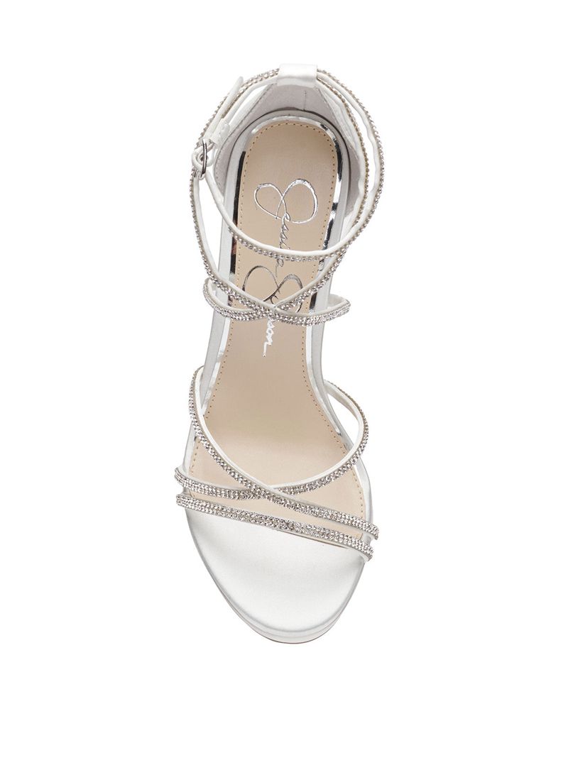 Women's Jessica Simpson Jaeya Platform Shoes White | CKGSQ-4917