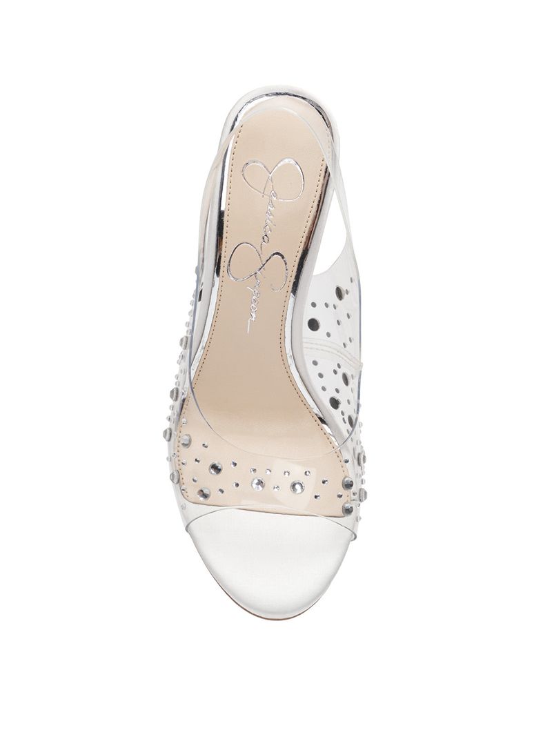 Women's Jessica Simpson JaiseySl Pumps White | XHOWF-2345