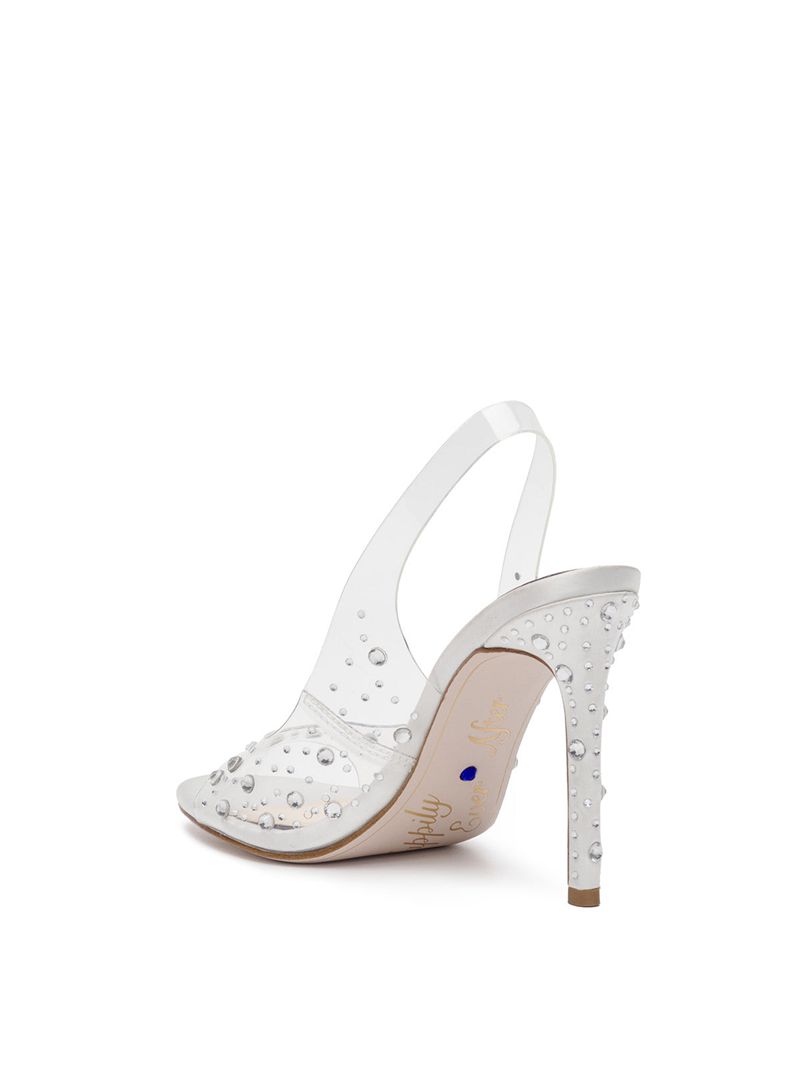 Women's Jessica Simpson JaiseySl Sandals White | UNTGC-2719