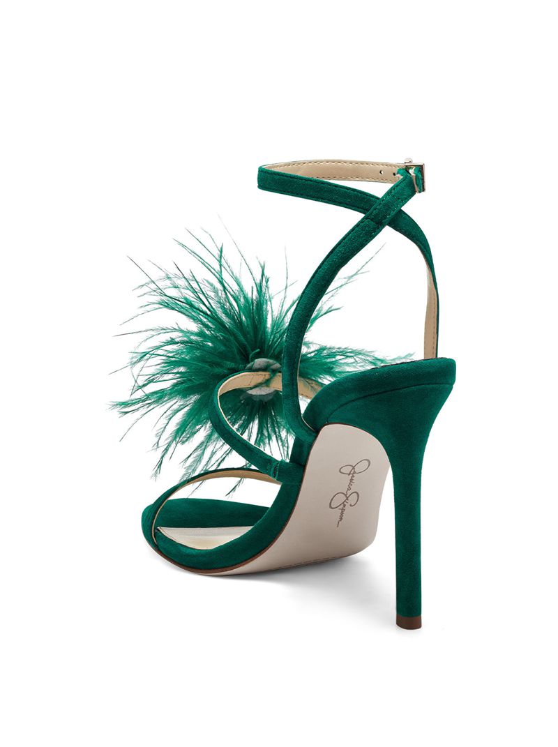 Women's Jessica Simpson Jenevya Sandals Green | HEAQN-2481