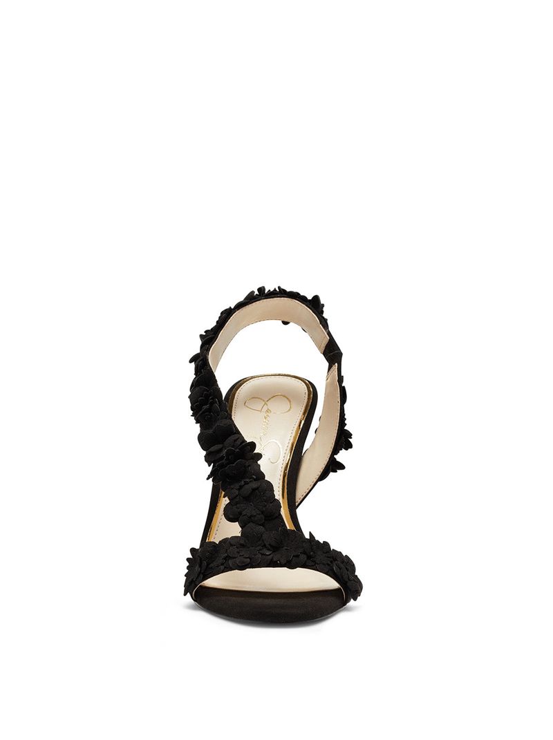 Women's Jessica Simpson Jess Sandals Black | LMSCH-1967