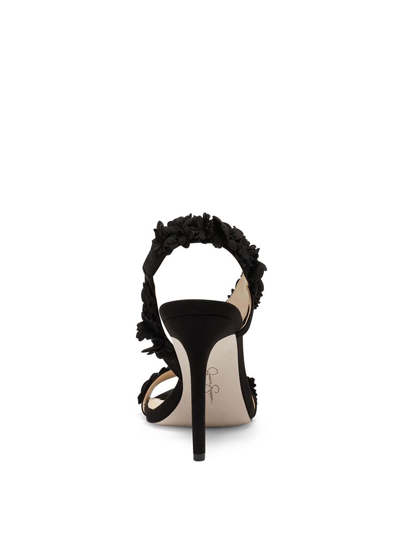 Women's Jessica Simpson Jess Sandals Black | LMSCH-1967