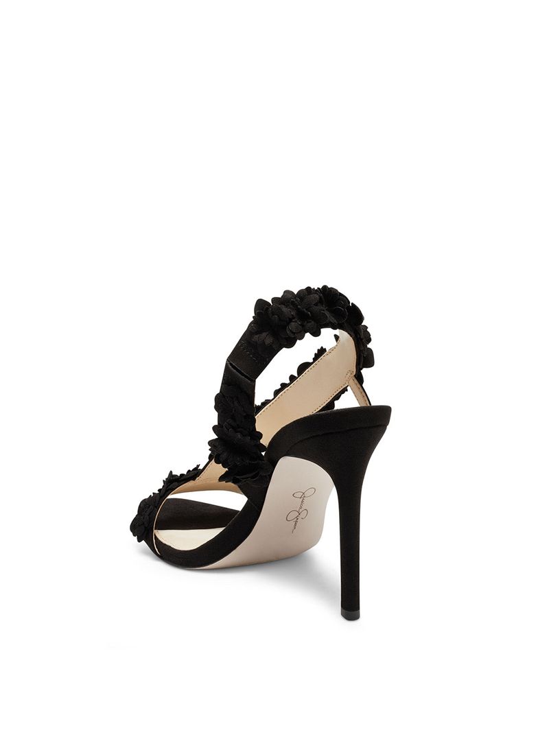 Women's Jessica Simpson Jess Sandals Black | LMSCH-1967