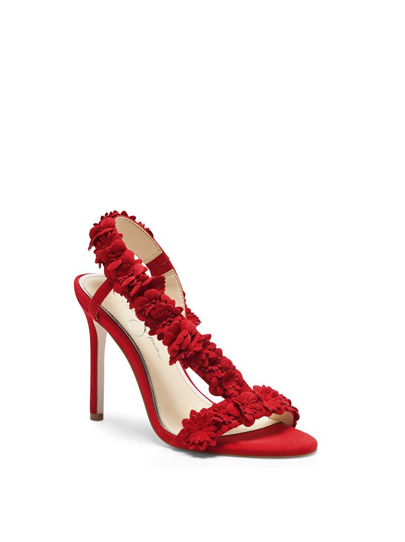 Women's Jessica Simpson Jess Sandals Red | RHUKE-6251