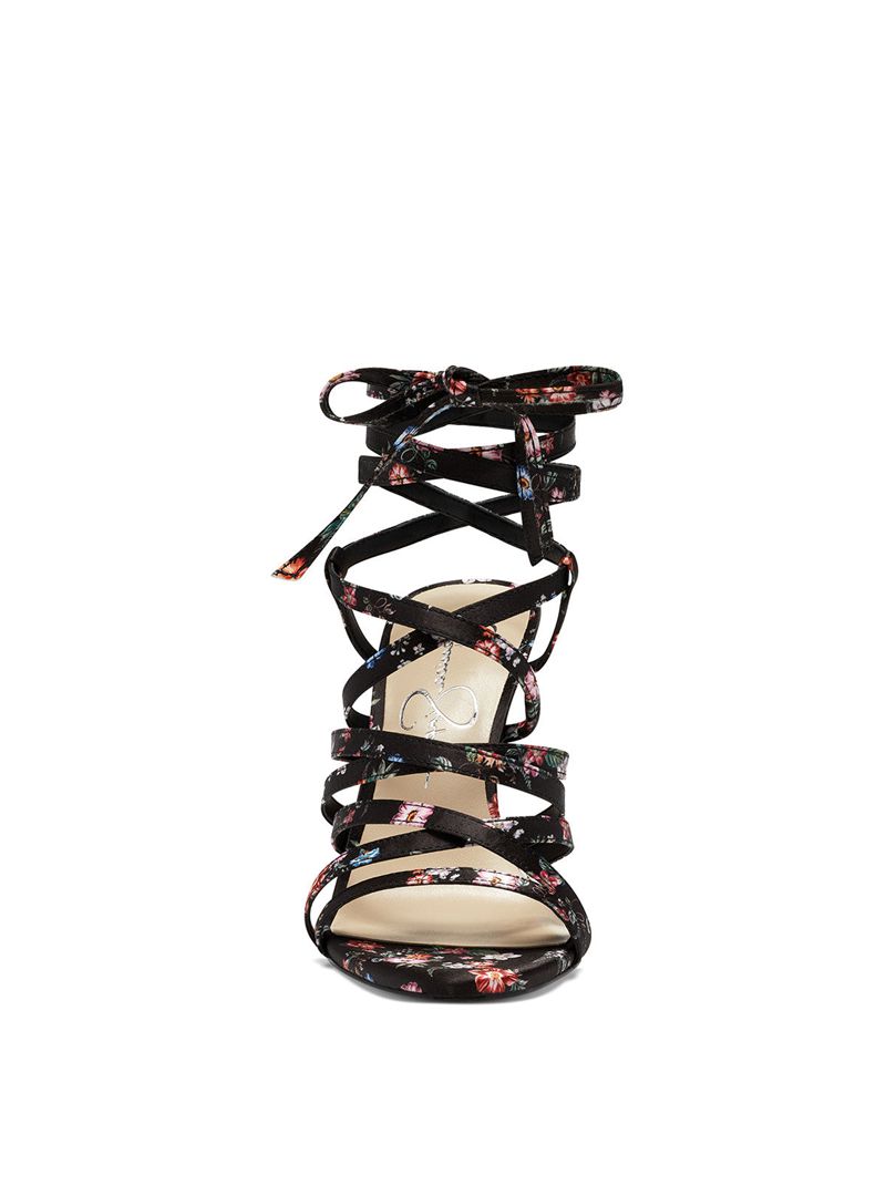 Women's Jessica Simpson Jexilla Sandals Black | IJPDE-1307