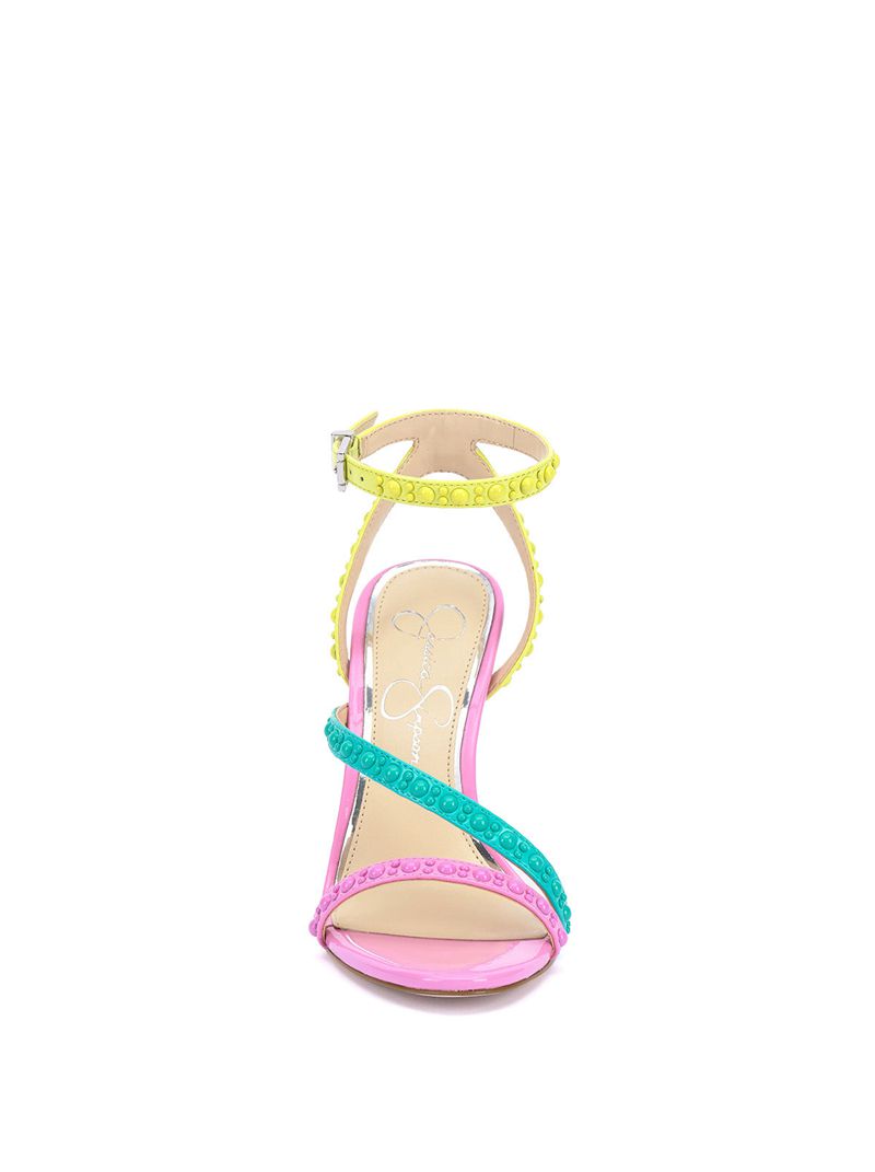 Women's Jessica Simpson Jymiara Sandals Pink | GKBAZ-0386