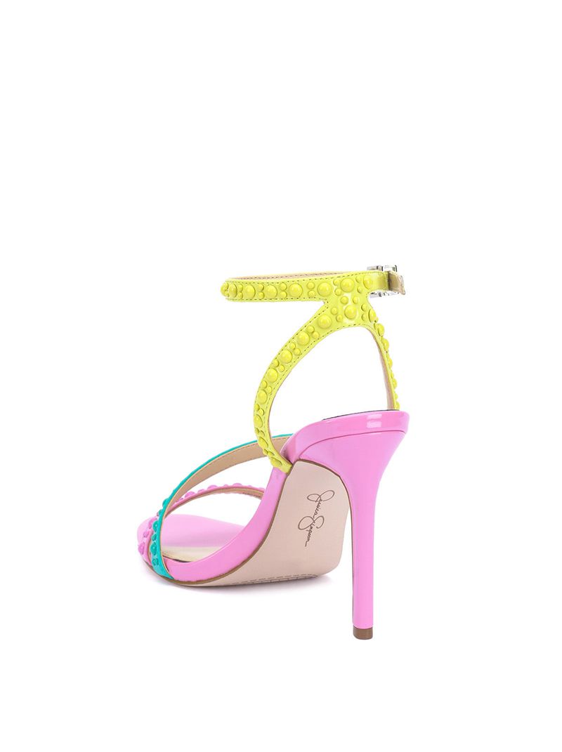 Women's Jessica Simpson Jymiara Sandals Pink | GKBAZ-0386