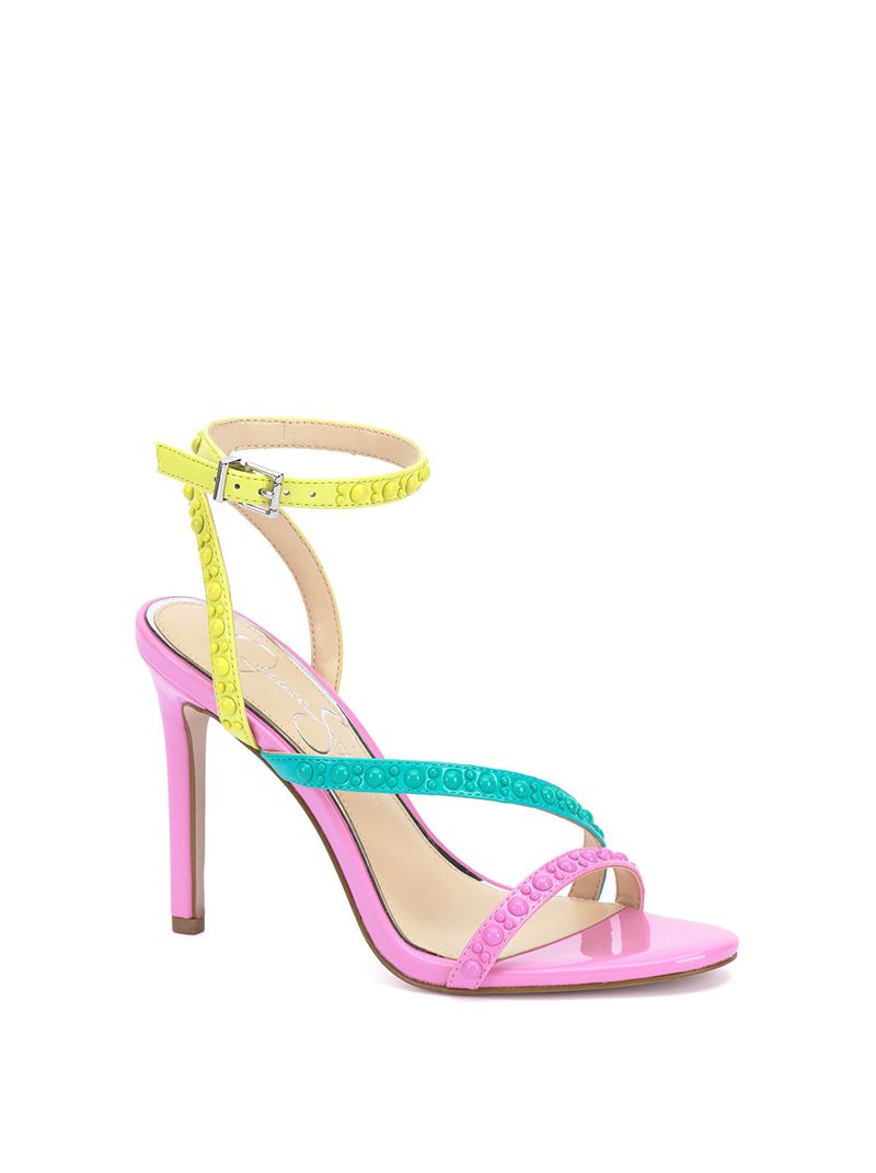 Women's Jessica Simpson Jymiara Sandals Pink | GKBAZ-0386