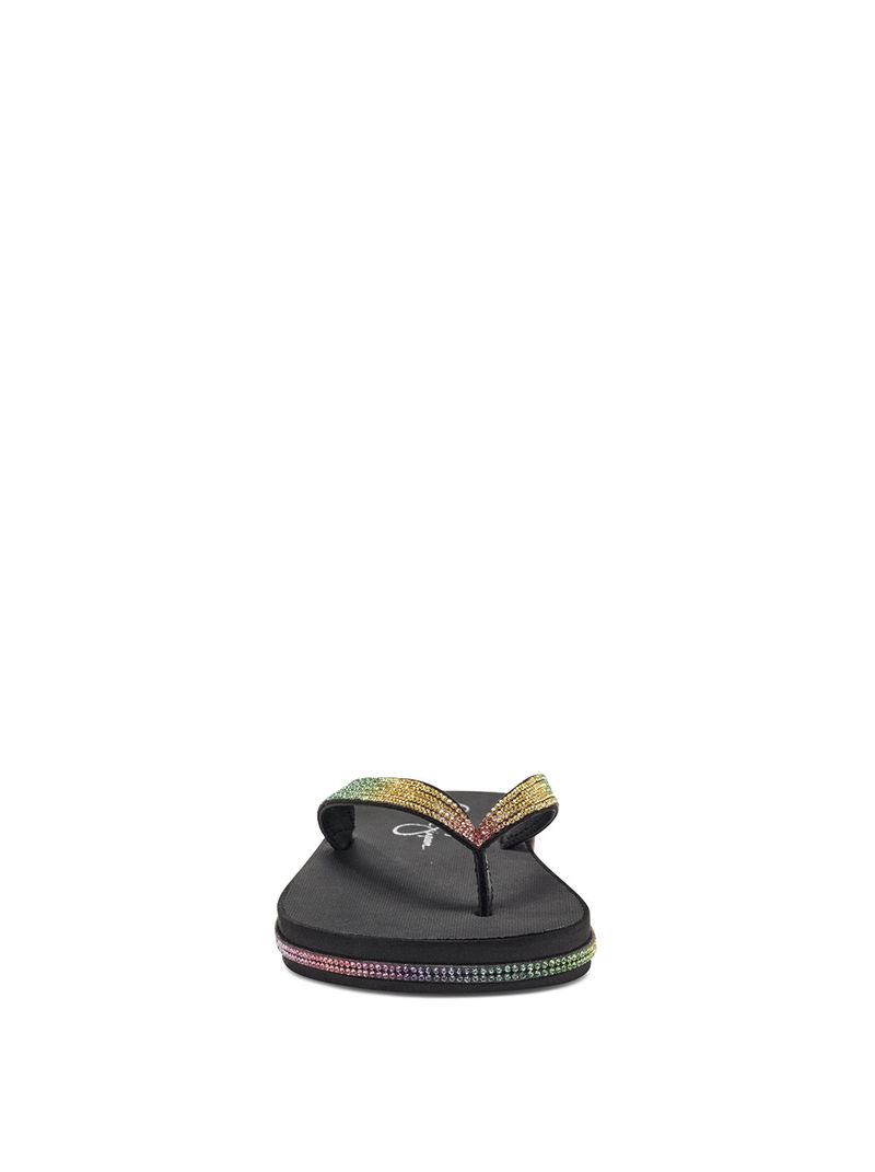 Women's Jessica Simpson Kalouy Slides Black | UIHFM-1798