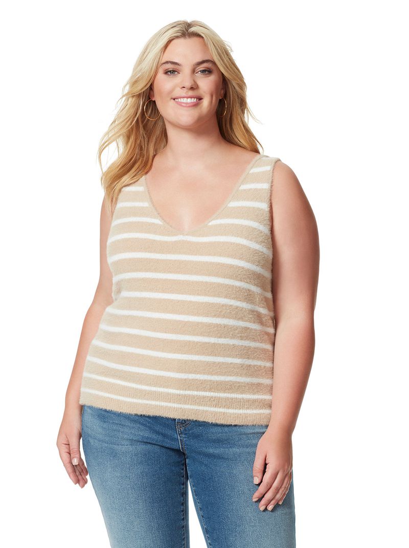 Women's Jessica Simpson Kamilah Tops White / Grey | MXOHB-8967