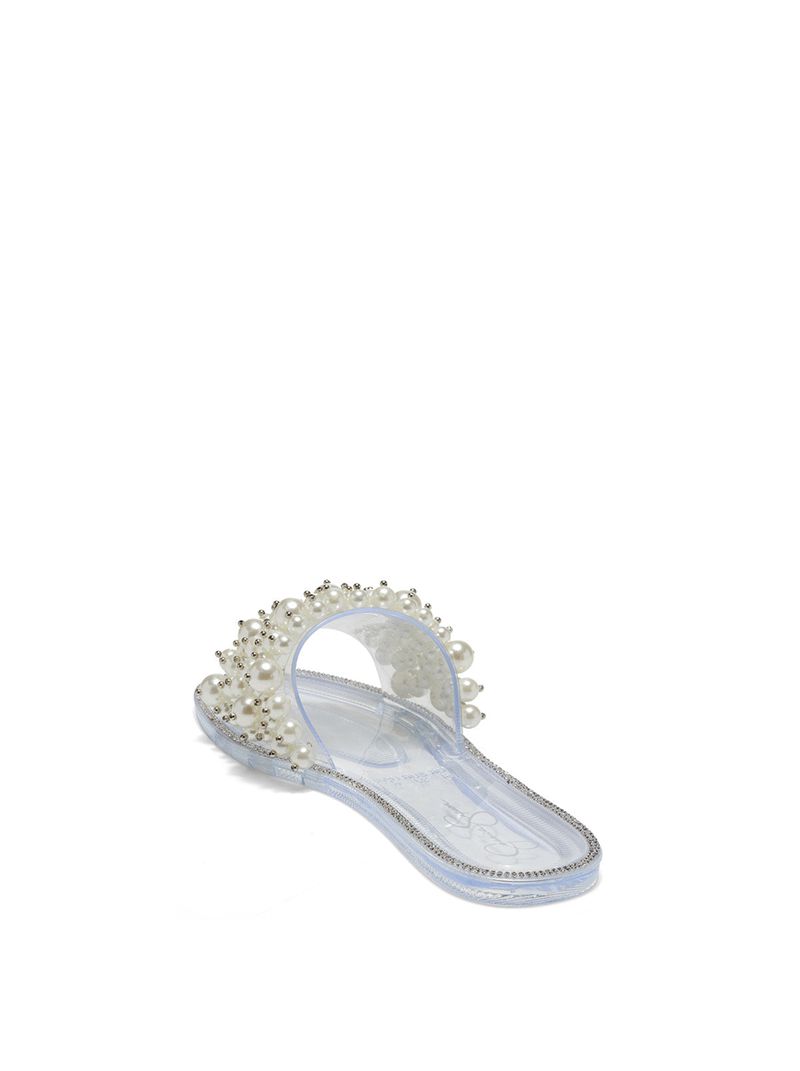 Women's Jessica Simpson Kassime Flat Shoes White | NKVRE-5768