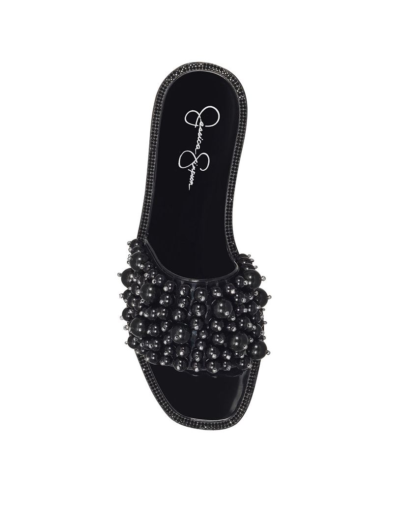 Women's Jessica Simpson Kassime Flat Shoes Black | TAZQM-5627