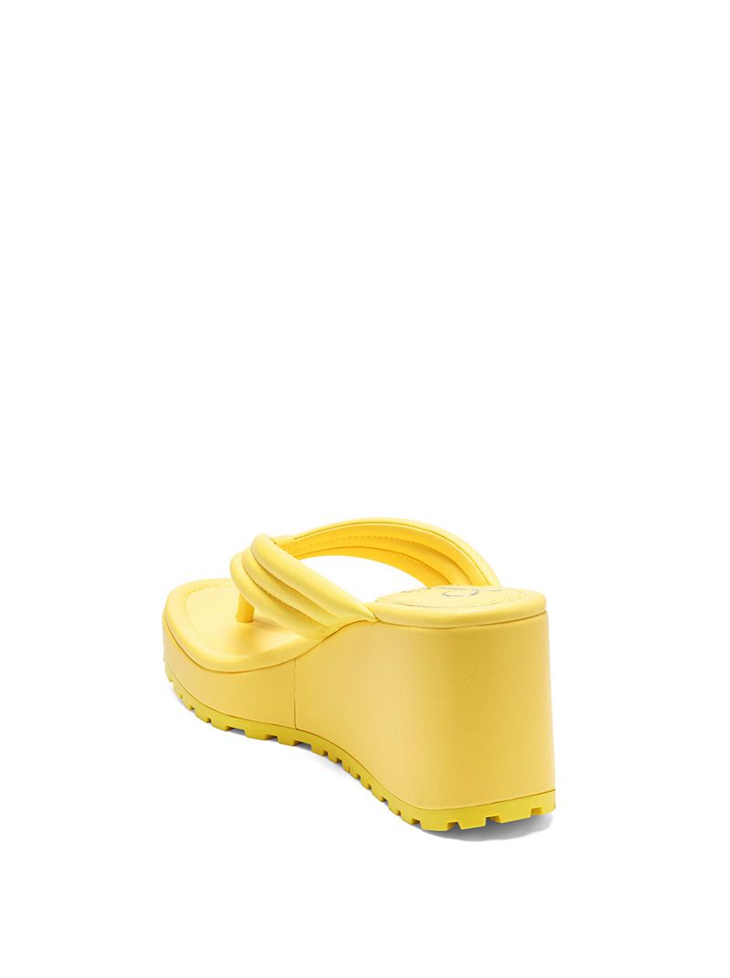 Women's Jessica Simpson Kemnie Platform Shoes Yellow | MKDAS-0745