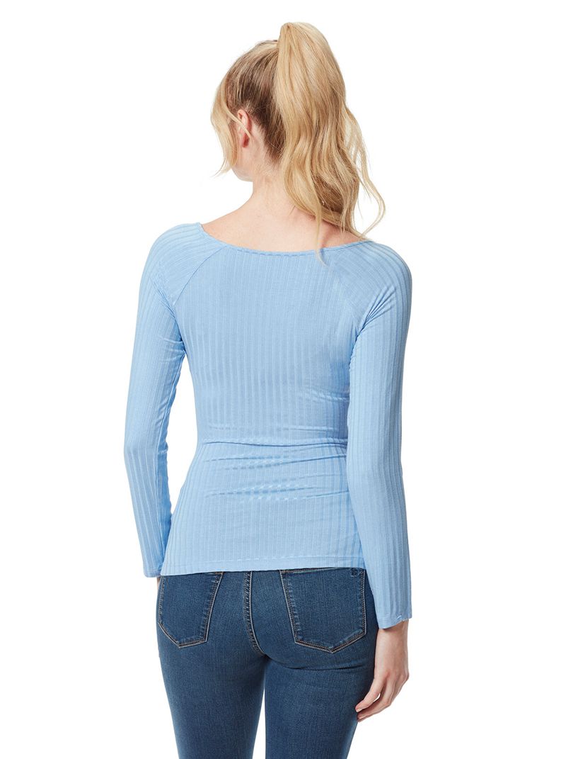 Women's Jessica Simpson Kiki Tops Blue | JTZQS-8291