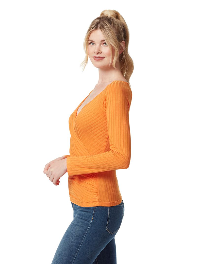 Women's Jessica Simpson Kiki Tops Orange | PRUFC-9076