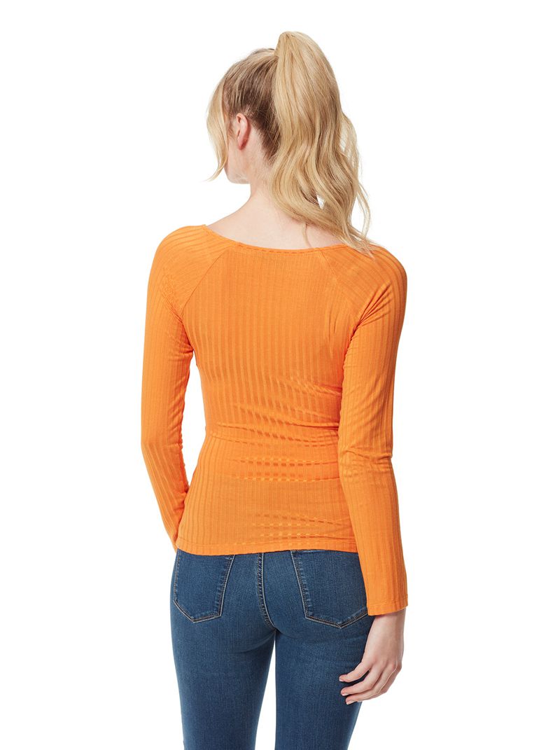 Women's Jessica Simpson Kiki Tops Orange | PRUFC-9076