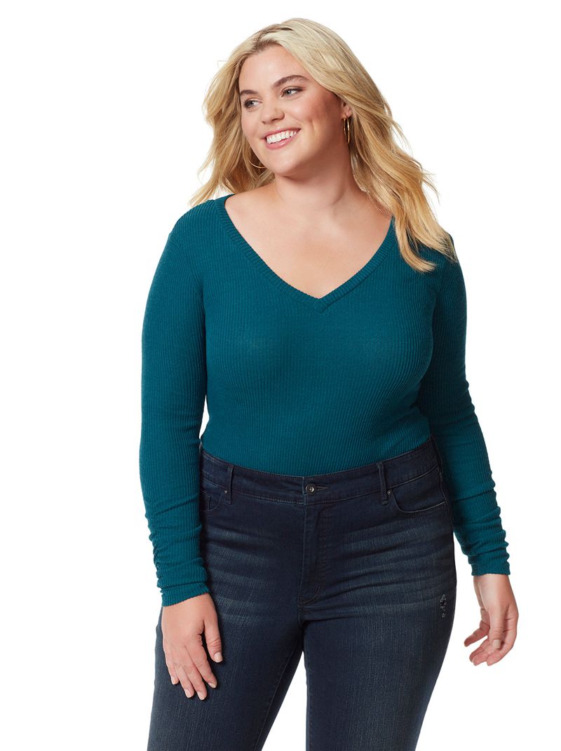 Women's Jessica Simpson Kira Tops Deep Turquoise | RWYHS-7291