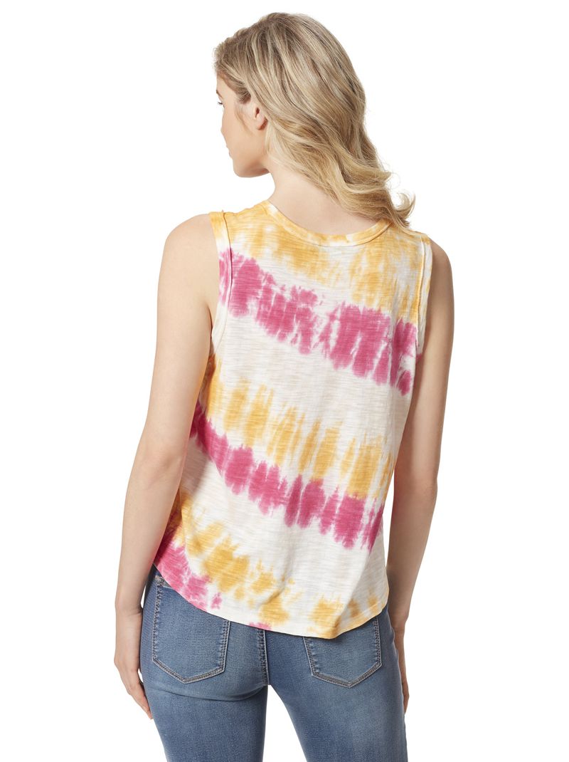 Women's Jessica Simpson Knox T Shirts White / Yellow / Purple | YNKJB-3820