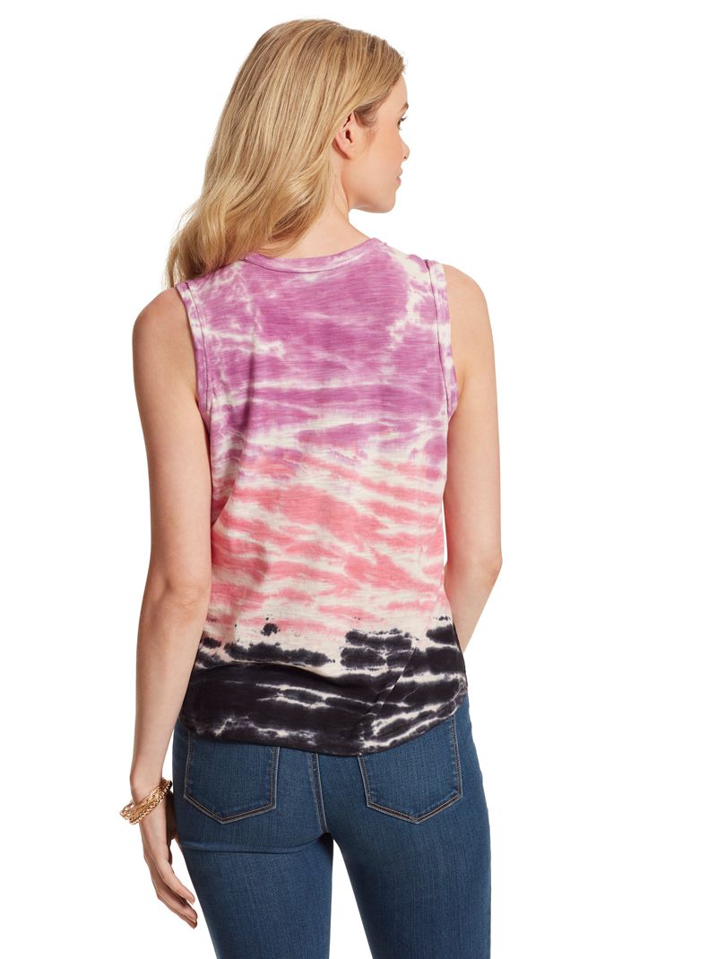 Women's Jessica Simpson Knox T Shirts White / Purple | ZEQFN-2760