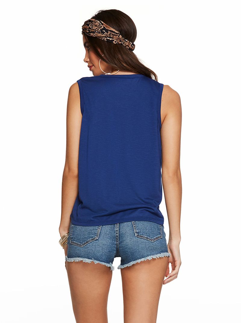 Women's Jessica Simpson Knox Tops Blue | WNDLT-1657