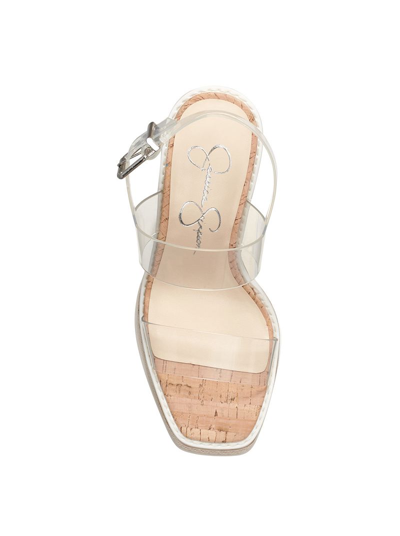 Women's Jessica Simpson Maede Platform Shoes Transparent | KDNJO-9370