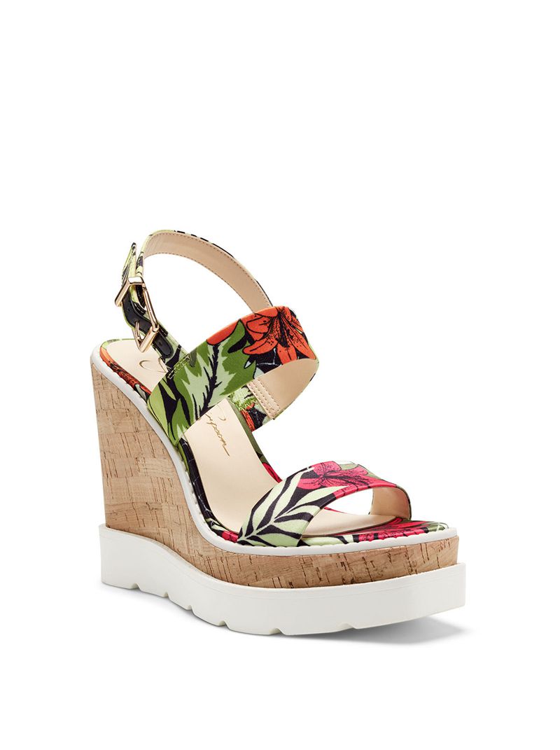 Women's Jessica Simpson Maede Platform Shoes Multicolor | SGJVO-6279