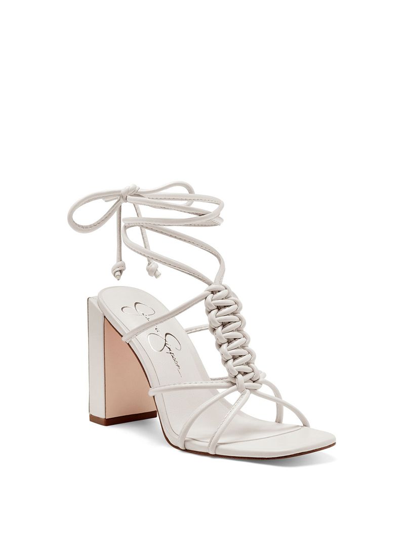 Women's Jessica Simpson Maena Sandals White | LPXKR-3907