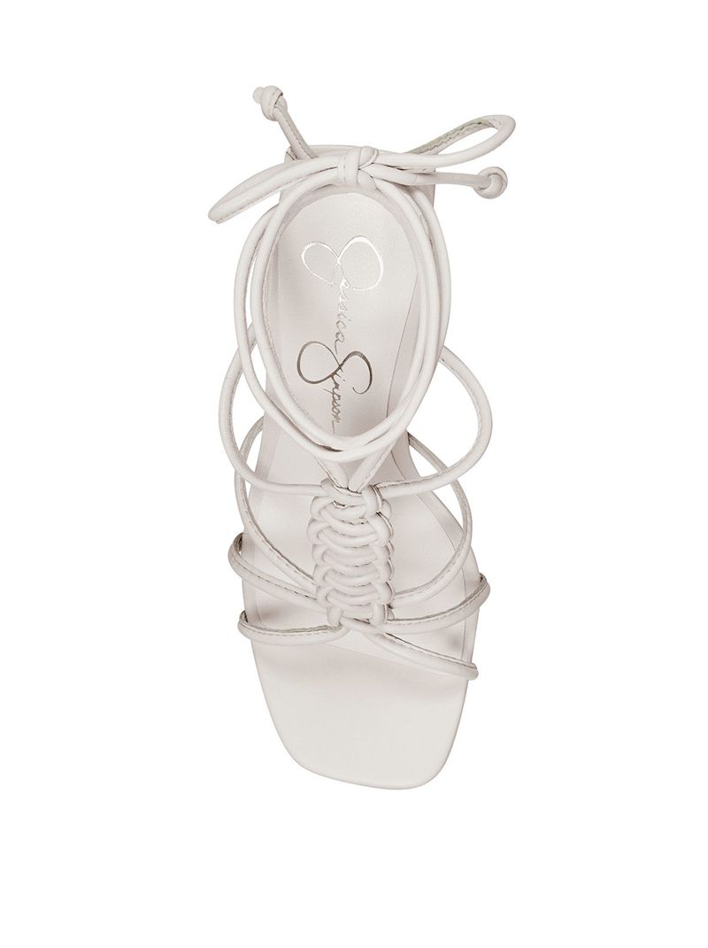 Women's Jessica Simpson Maena Sandals White | LPXKR-3907