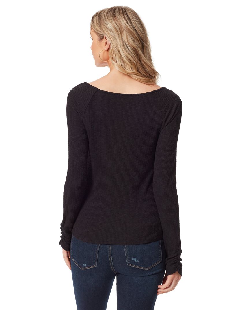 Women's Jessica Simpson Marlowe Tops Black | GKEXS-9760