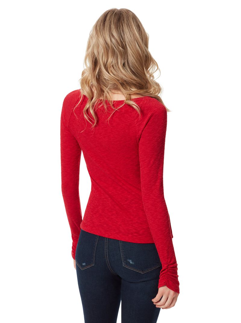 Women's Jessica Simpson Marlowe Tops Red | UGTOI-4176