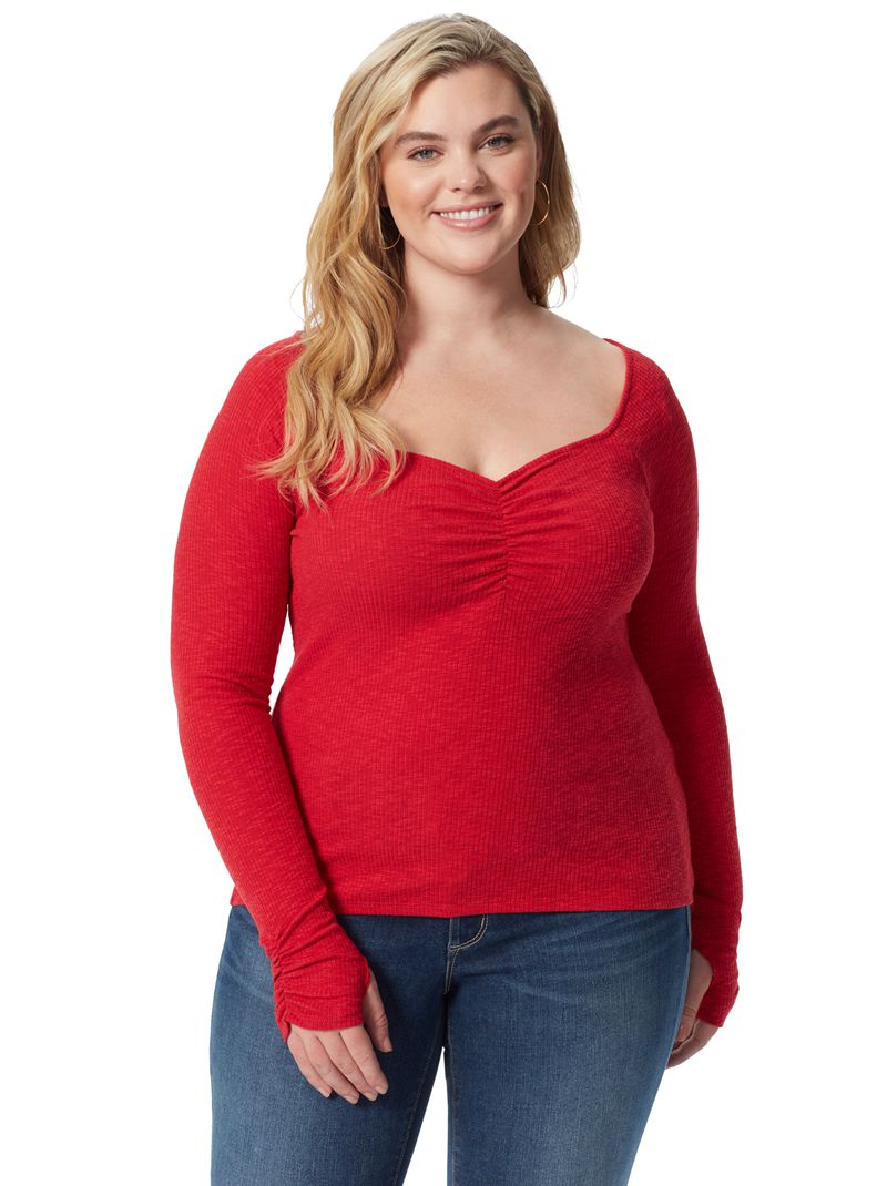 Women's Jessica Simpson Marlowe Tops Red | UGTOI-4176